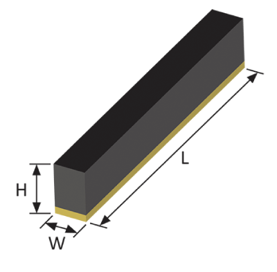 導電性シリコーンPCBシールドガスケット技術図面寸法標準部品番号