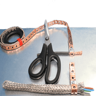 Cable grounding clamps