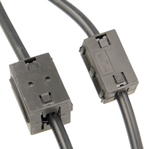 EMC ferrite cable clamps