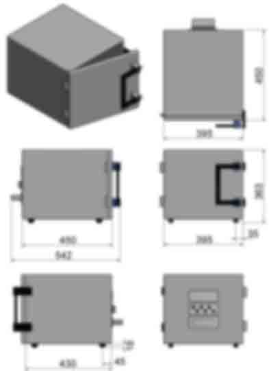 コンパクトデスクトップの測定ボックスの寸法 -  MPSB-35-40-30