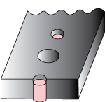 ボルト穴の横に使用されるフレームガスケットEMC / IPディスクタイプ